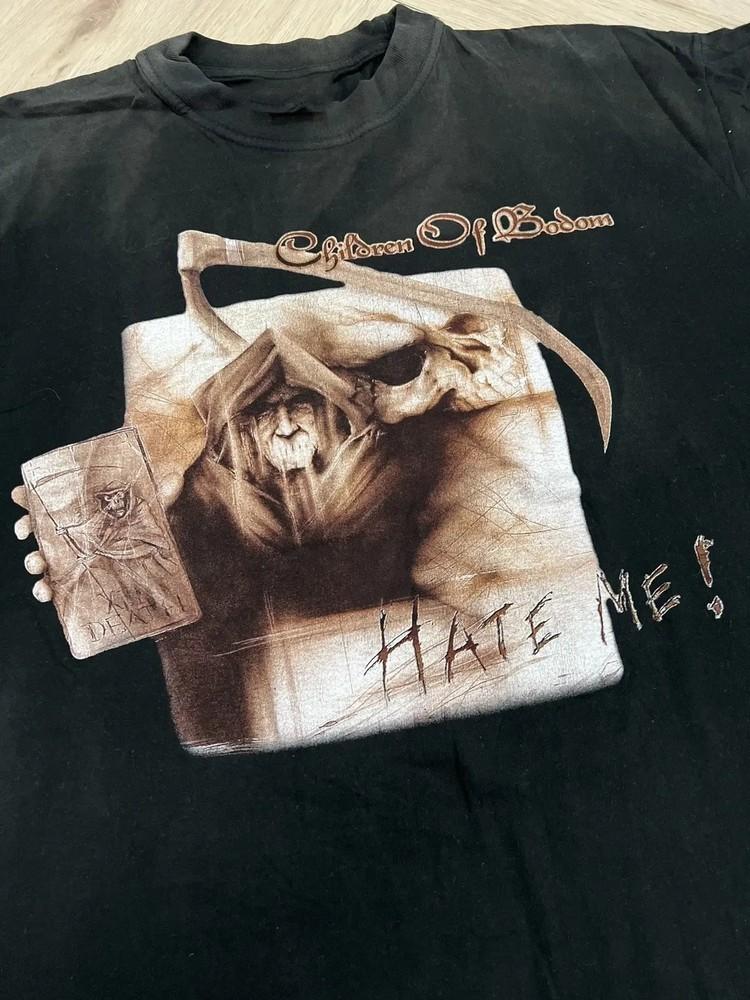 ГОРЯЧИЙ! Детская хлопковая футболка Bodom Черная Полный размер S-5XL SN147 Унисекс Футболка XXXXL