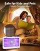 Qualitell Rechargeable ABS Eco-Friendly Electrical Solid State Bug Zapper 4000V Fly Killer LED UV Traps Home/Kitchen/Patio CE