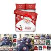 Premium Quality Father Christmas Duvet Cover Set Single Double King Size Bedding