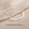 Natural Freshwater Pearl & Sterling Silver Women's Bracelet - Trendy S925 Design