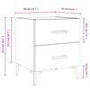 Nightstand Smoked Oak 40x35x47.5 cm Engineered Wood