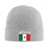Mexico Flag Knitted Hat For Men Women Knit Hats Winter Beanies Skull Cap Unisex Black