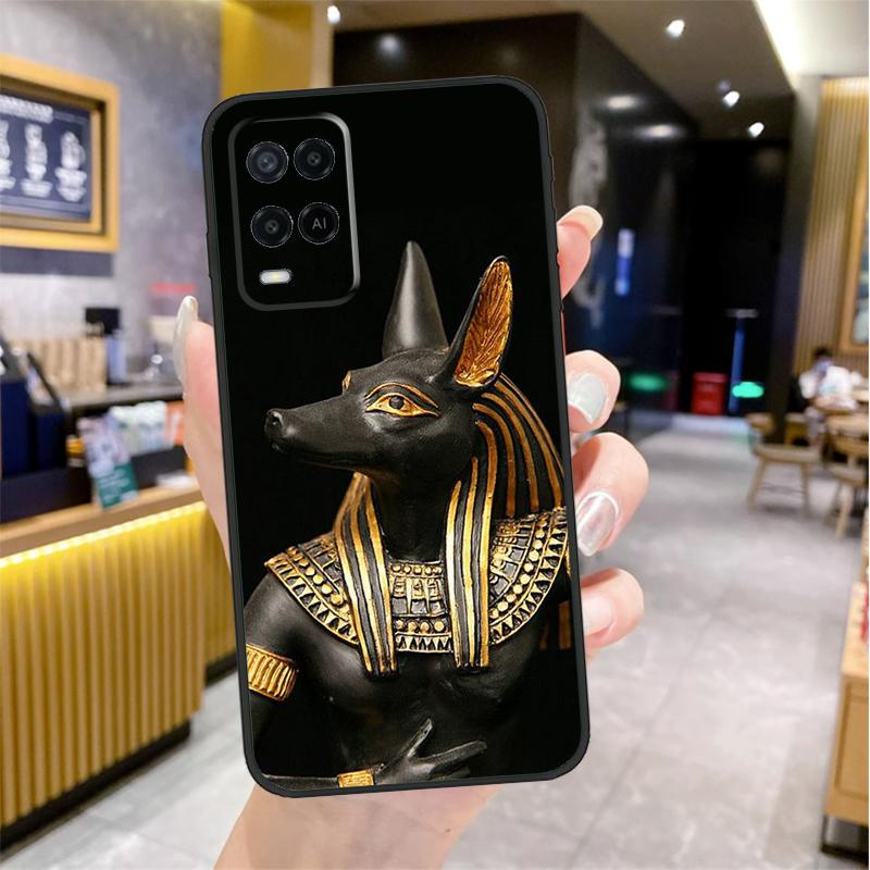 Anubis Ankh Pharaoh Case For Oppo A74 A54 A94 A78 A98 A18 A60 A80 A40 A38 A58 A96 A76 A16 A15 A17 A57 A77 A5 Pro