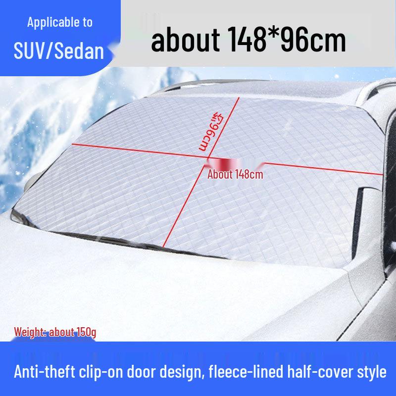 Magnetic Car Sun Shade: Heat & Rain Protection for Windshield Single Piece