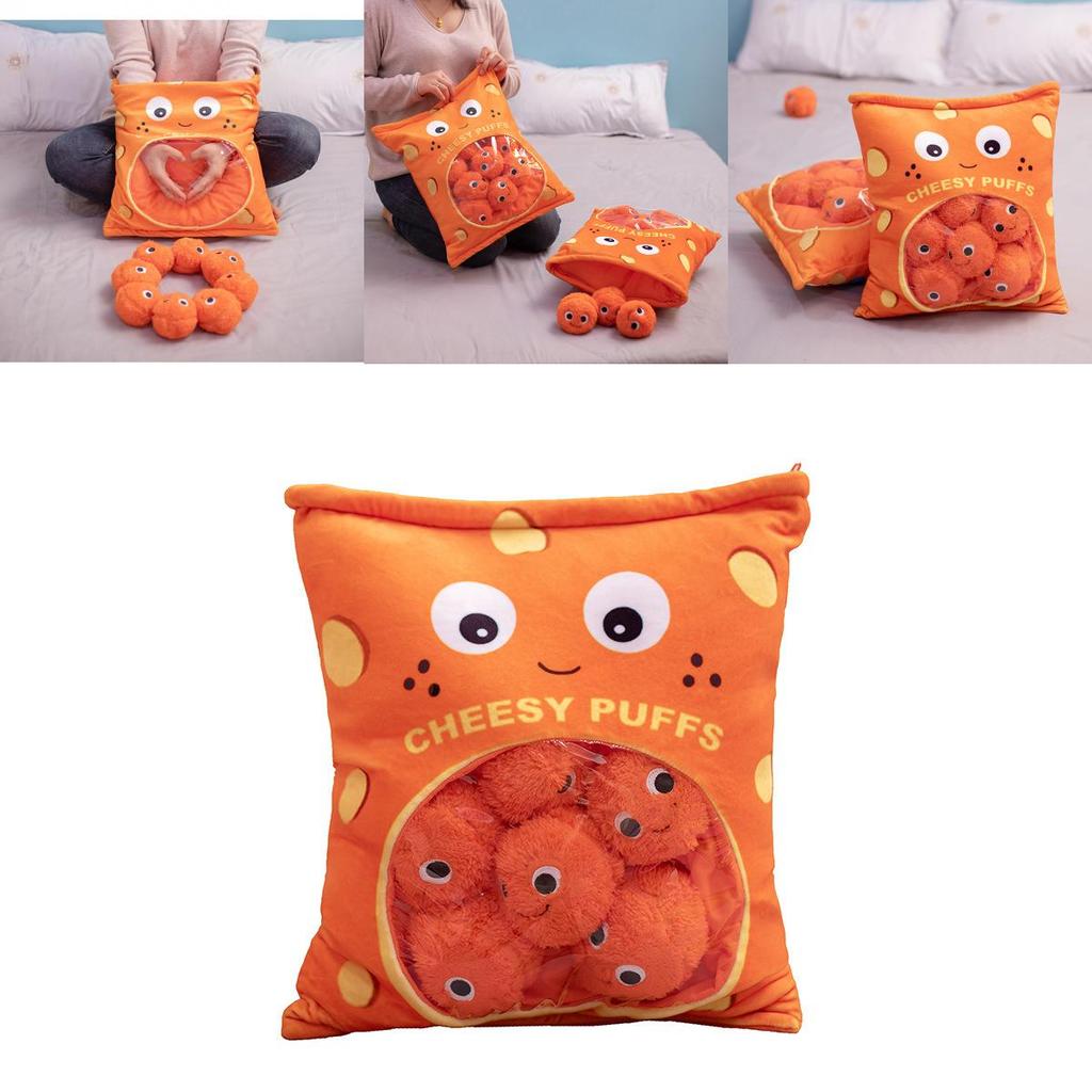 Morbido Peluche Gonfio a Forma di Snack con Imbottitura in Cotone PP per Ragazze Idea Regalo