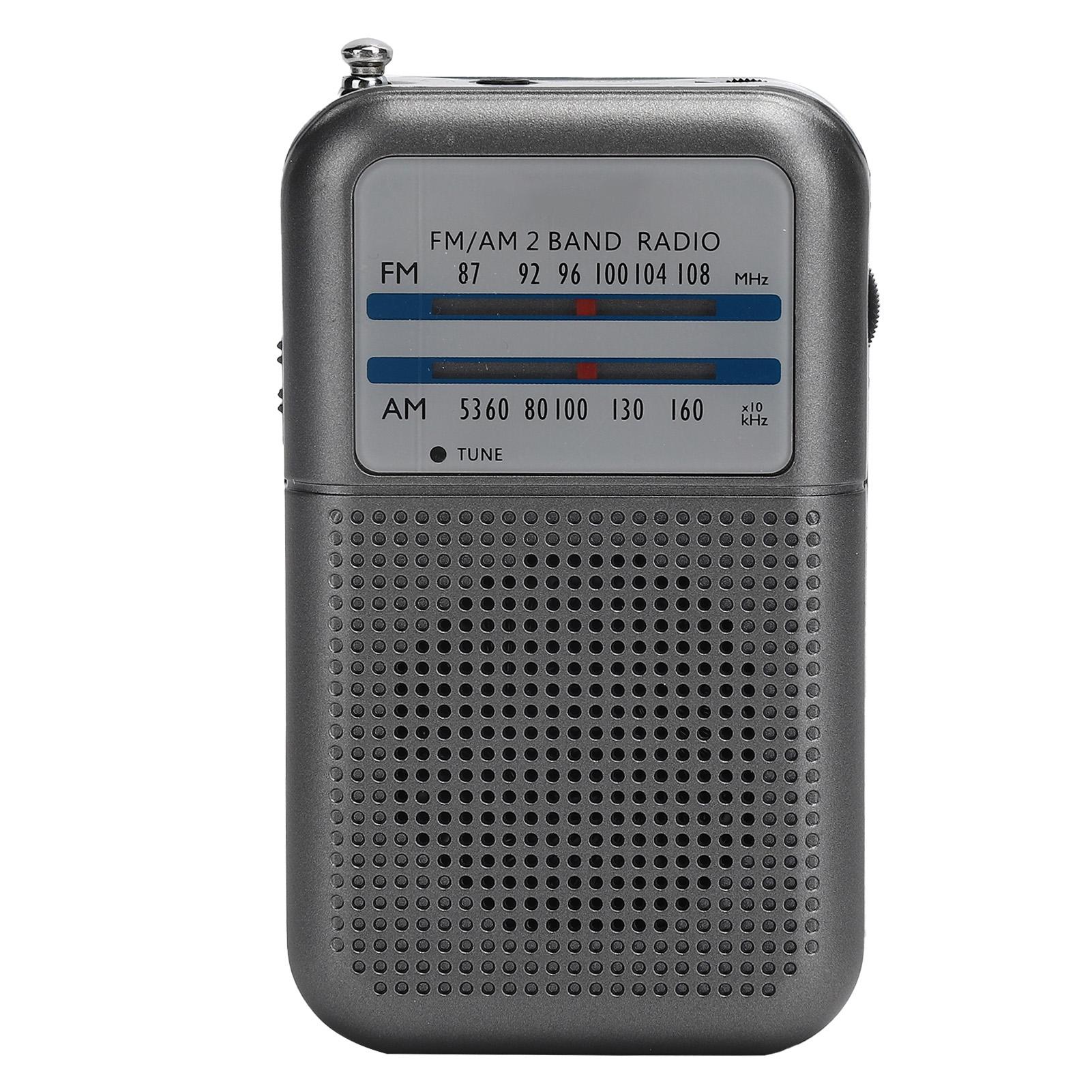 

DE-333 Portable Radio AMFM Receiver Pocket Size 2 Band High Sensitivity Radio