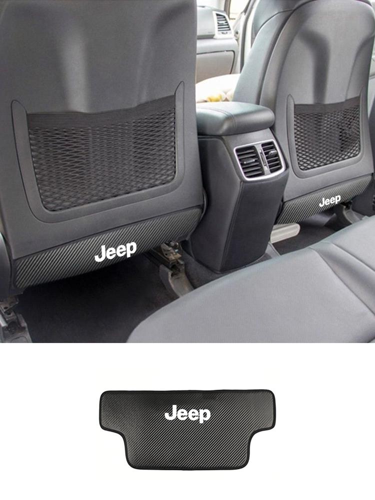 kymb4 Car Seat Back Protector For Children Kids Anti Kick Mud Dirt Pad For Jeep Renegade Compass Grand Cherokee Wrangler jk Gladiator