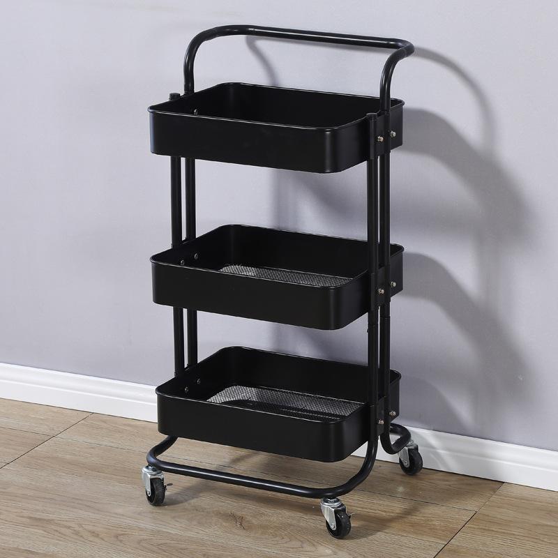 Removable cart rack kitchen floor storage cart with wheel gap rack toiletry finishing rack bathroom cabinet storage rack