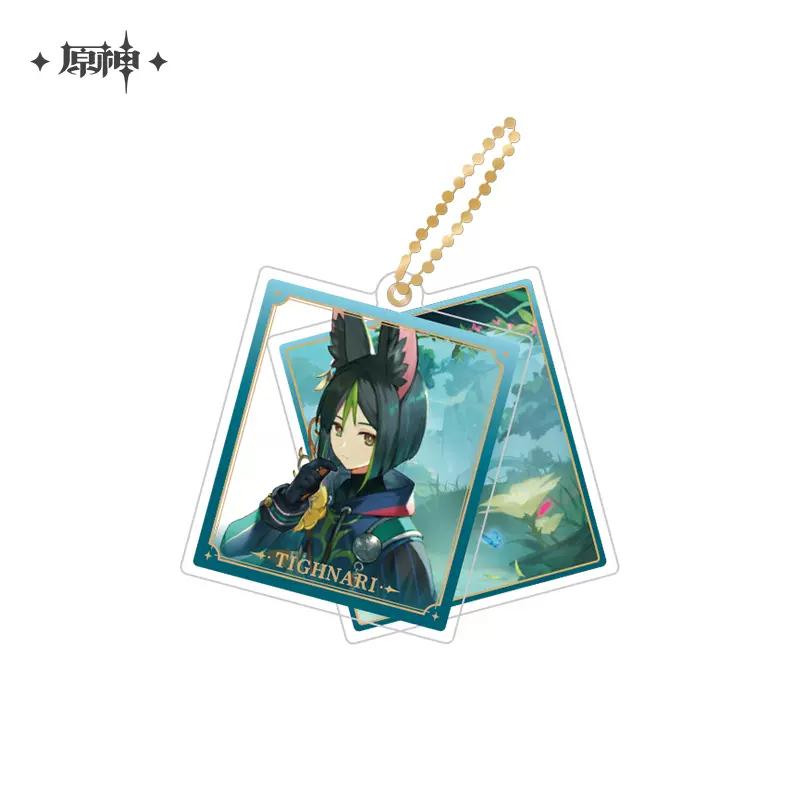 Sunsyea Genshin Impact Official Merch miHoYo Original Theme Series Keychain Vol.3 Alhaitham Kaveh Furina Wanderer Navia