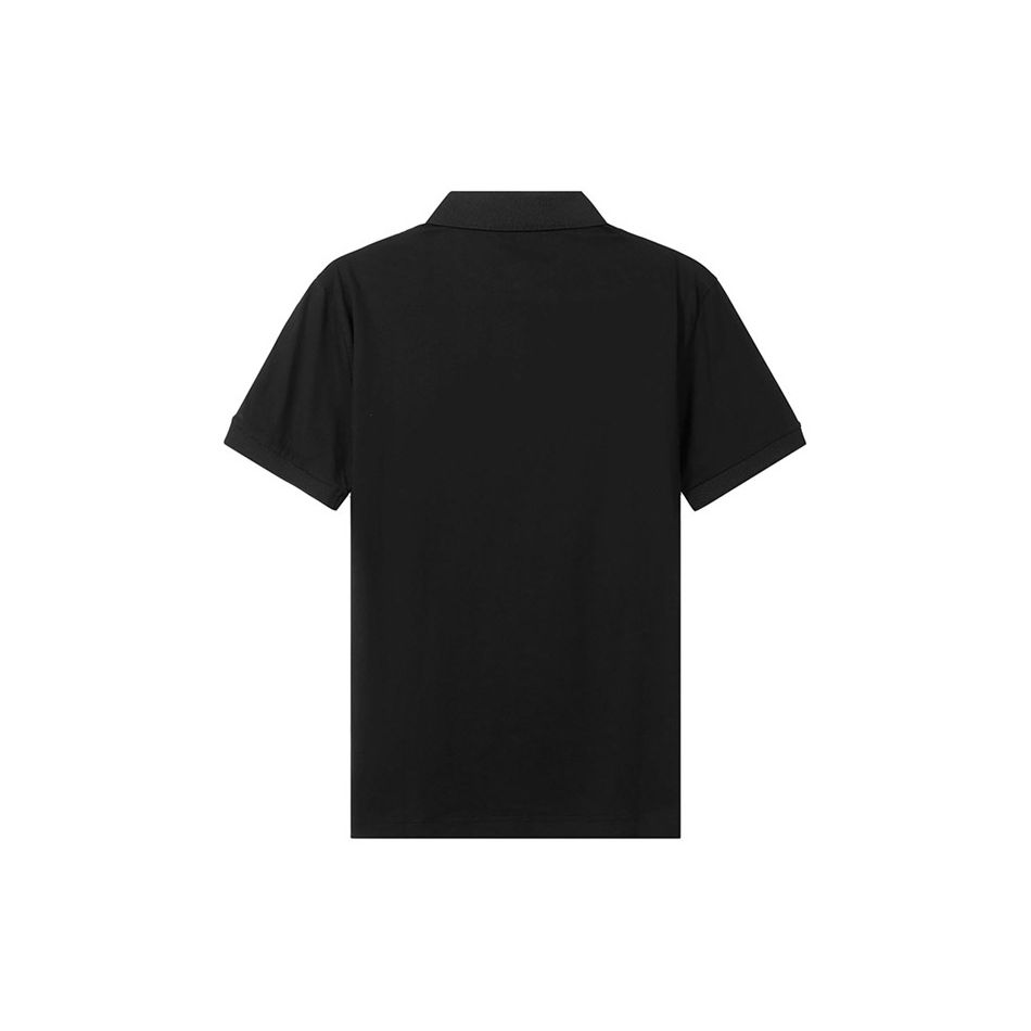 Emporio Armani EA7 SS22 Logo Cotton Short Sleeve Polo Shirt Men Polo Shirts Black 3LPF20-PJ02Z-0200