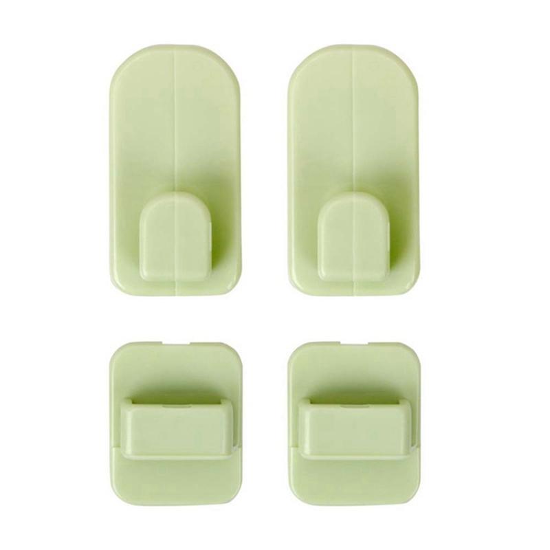 2 pary lepki zestaw haczyków do klimatyzatora pilot do telewizora mocny wieszak plastikowy klucz wieszaki ścienne uchwyt organizacja domu