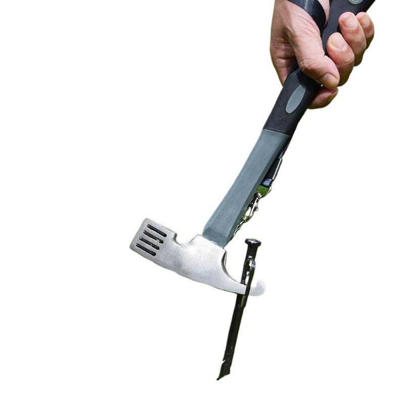 Multifunktioneller Campingplatz-Heringhammer - Adlerkralle & Schafshorn-Design, Kohlenstoffstahl für Zelt- & Markisenaufbau