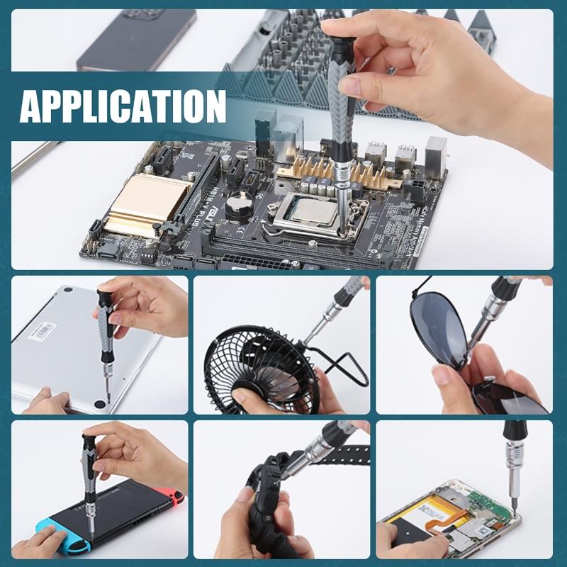 126 In 1 Precision Screwdriver Set 120pcs CRV Strong Magnetic Bits Screwdrivers for Repair Phone Watch Computer Screwdriver Kit