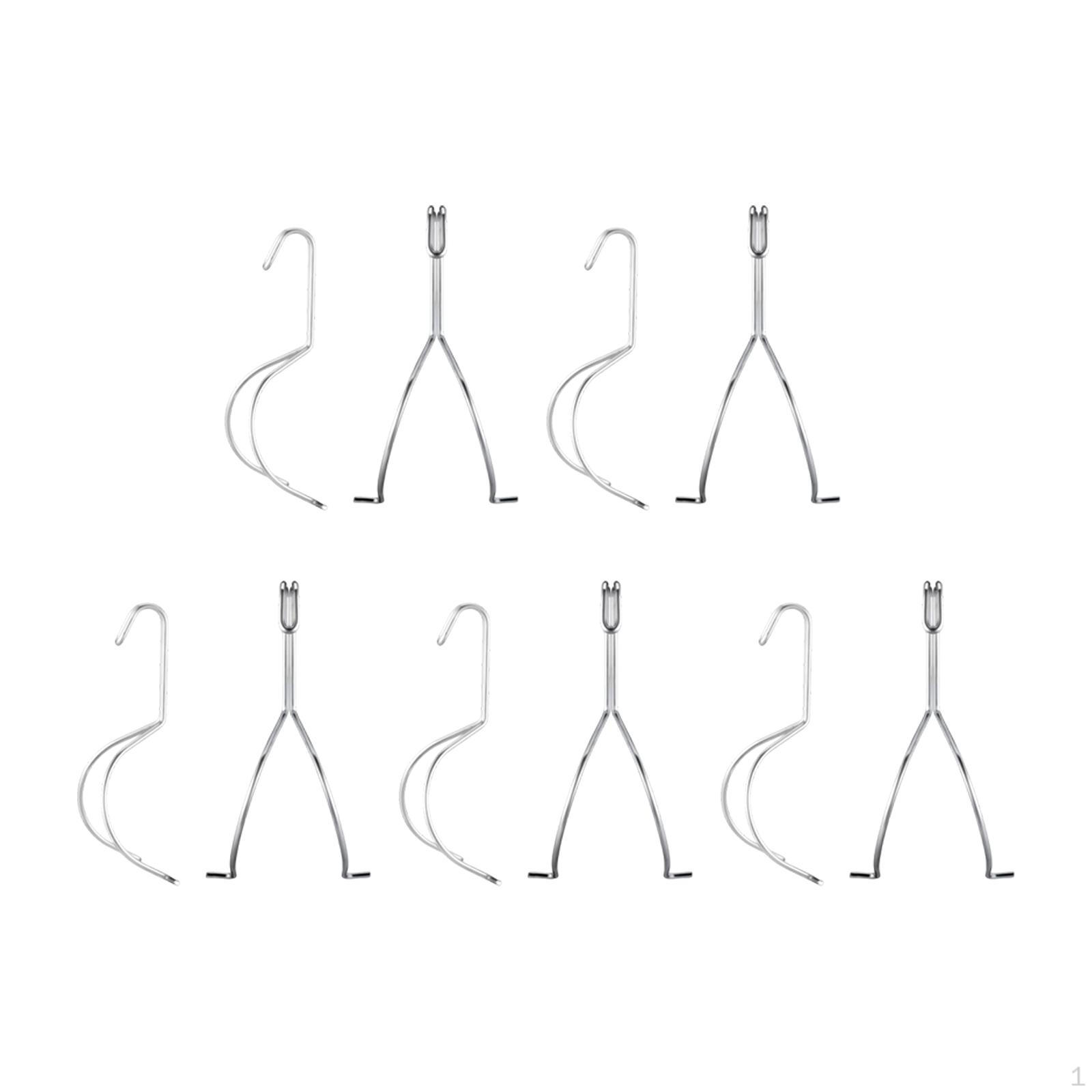 

10 Pieces Cabinet Door Painting Drying Rack,Hanging Hooks Long Furniture Restoration No Drill Metal