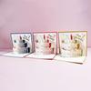 Happy Birthday Card for Girl Kids Wife Husband 3d Birthday Cake Pop-Up Greeting Cards Postcards Gifts with Envelope