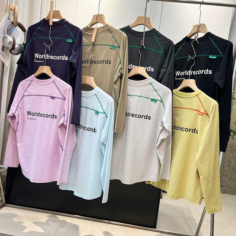 Unisex Quick-Dry Patchwork Long Sleeve Outdoor Sports Top