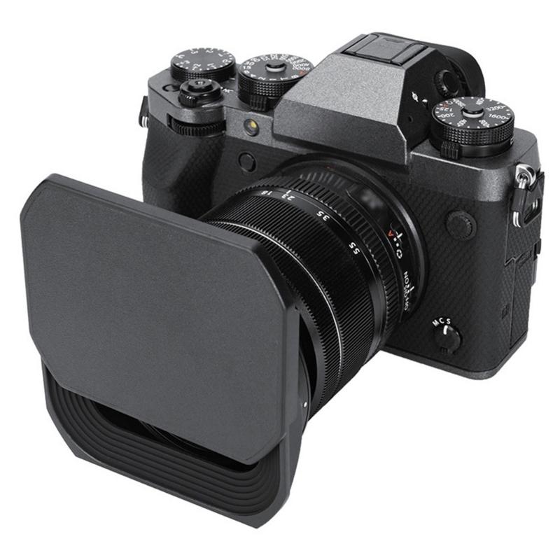XF18-55 Lens Hood for 18-55mm F2.8-4 X-T30II X-T30II XT30II X-T4 X-T30 X-T20 Camera Square Lens Shade Replacement