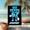 1PC Custom Name "Six Seven Puzzle Fun" Beach Towel Highly Absorbent And Sand-Resistant Towel for Swimming, Pool, Yoga, And Travel Lightweight