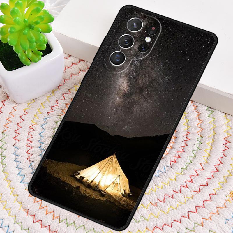 Camping Nature Mountain soft Phone Case for Samsung Galaxy note 10 pro S26 Ultra S23 S24 FE S25 S21 S22 PLUS shockproof Cove