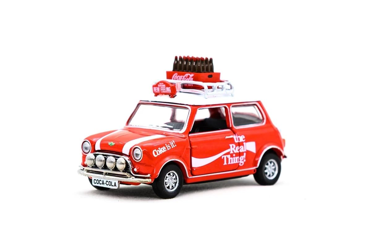 

Tiny City Scale Mini Cooper Mk 1 Diecast Car 1/50 Coca-Cola