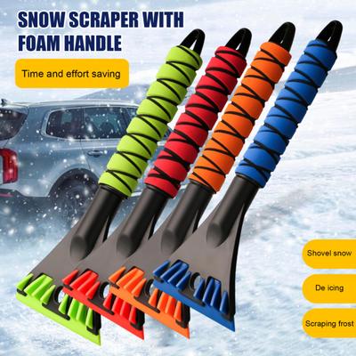 Car Snow Shovel Ice Scraper Windshield Remover Anti-Skid Ergonomic Snow Cleaning Tool Winter Car Accessory