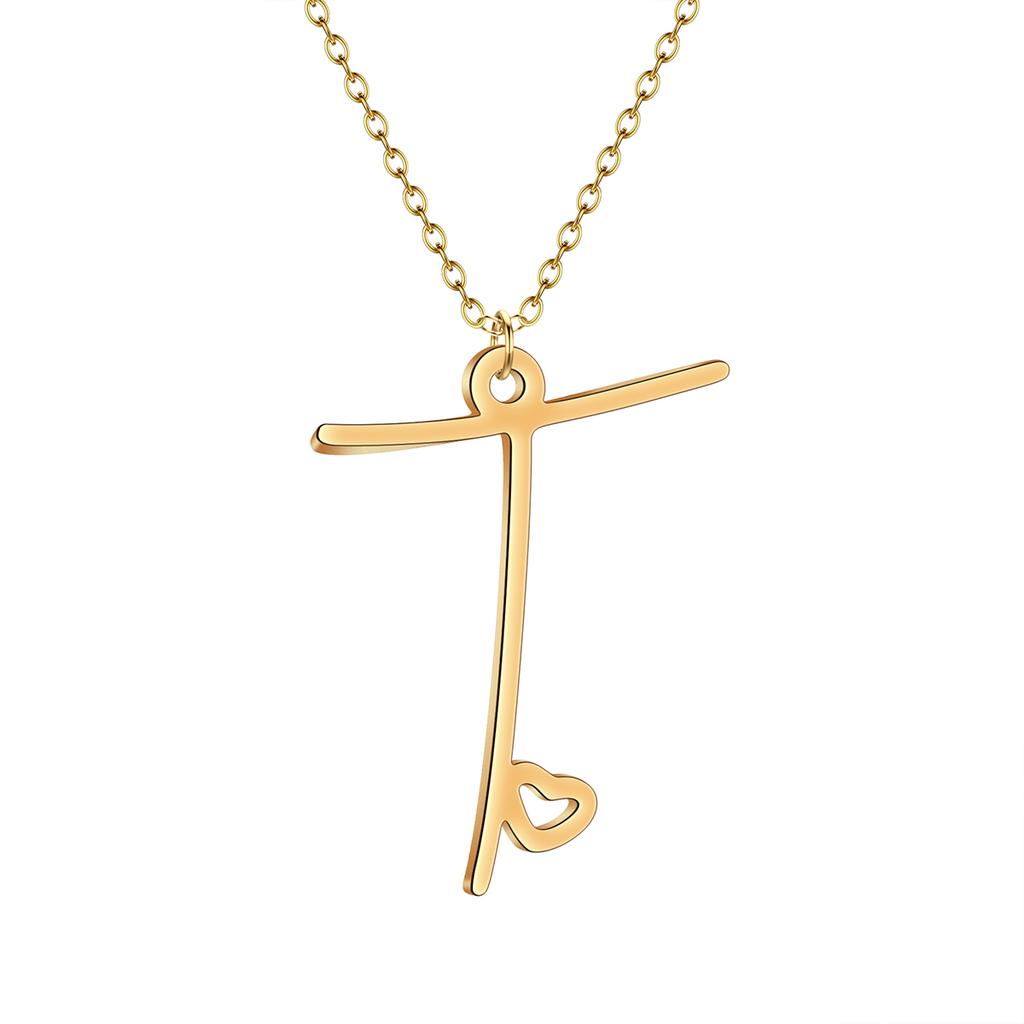 Kinitial Dainty Initial Letter Necklaces For Women Minimalist Stainless Steel Initial Necklace Femme Wedding Jewelry Gift
