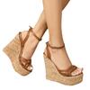 Roman Style Woven Wedge Sandals