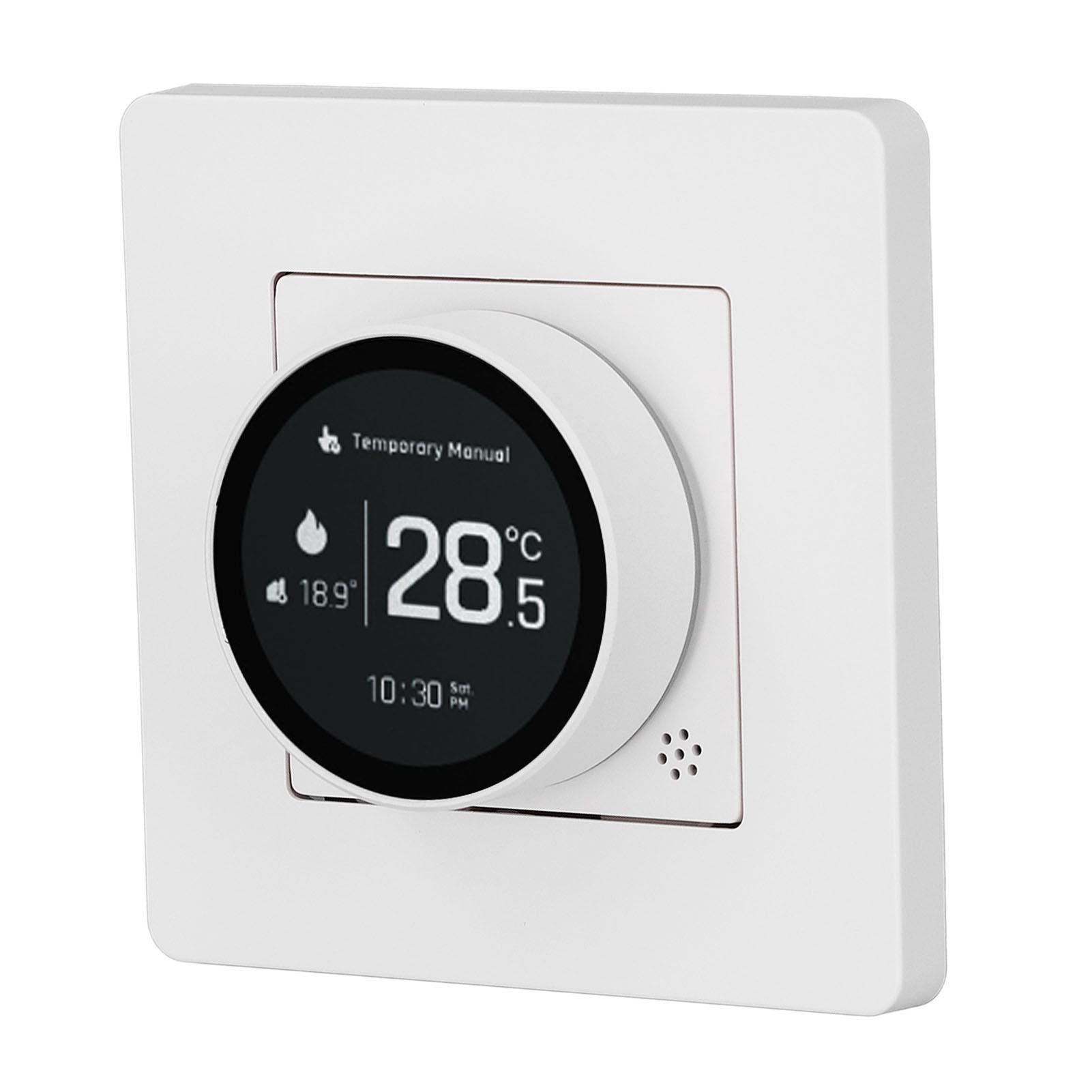 

Smart Thermostat for ZigBee Electric Heating Mobile App Timing LCD Display Temperature Controller Switch 95 245VAC White