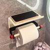 New Dopamine Roll Paper Holder Bathroom Toilet Tissue Holder Non-punching Wall-mounted Tissue Storage