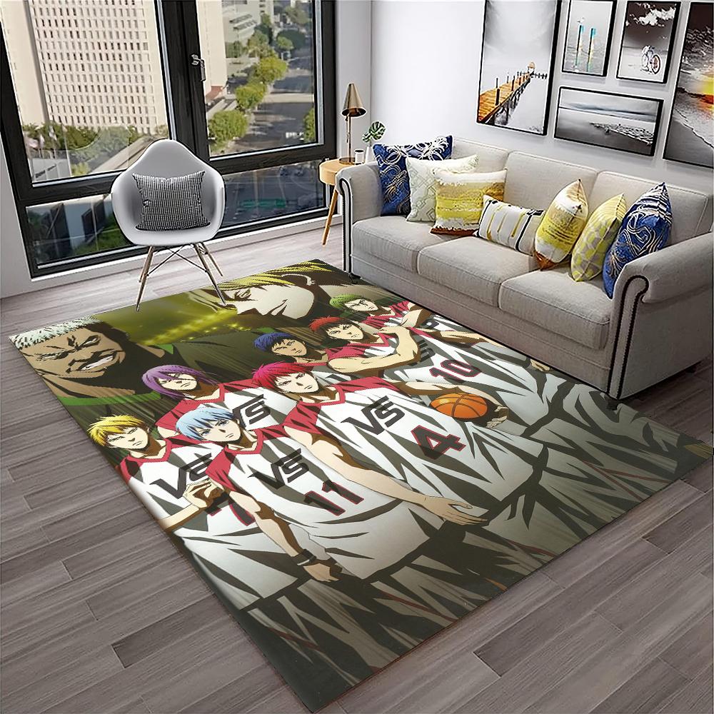 3D Anime Kuroko's Basketball Cartoon Carpet Rug for Home Living Room Bedroom Sofa Doormat Decor,kids Area Rug Non-slip Floor Mat