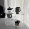 Acrylic Transparent Storage Rack Coffee Cups and Perfume Display Stand Cosmetics Storage Racks Bathroom and Bedroom Organizer