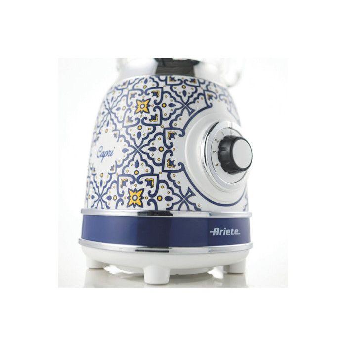 Blender Ariete vintage bol verre Capri 583CAP 1000 W Blanc Bleu