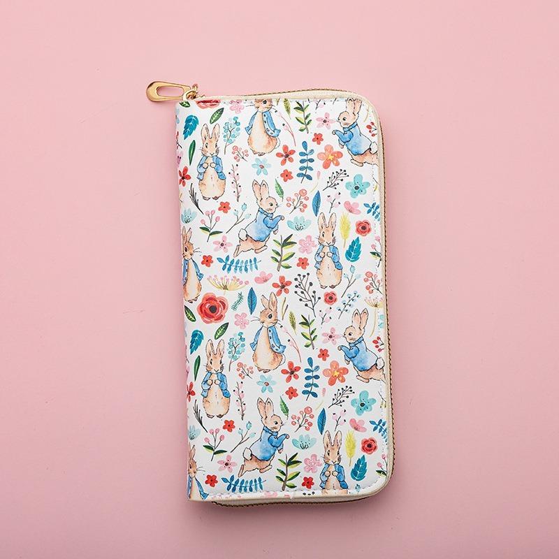Long wallet Peter Rabbit cartoon mobile phone wallet zipper card bag storage bag clutch bag mobile phone storage