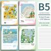 Oil Painting Style A5 Clear Pocket Notebook, Extra Thick for Note Taking – Ideal for Students and Office.