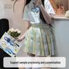 Yuzuki Women’s Pleated Plaid Skirt: Spring, Summer, Autumn School Style Cosplay Uniform - Short & Midi Options