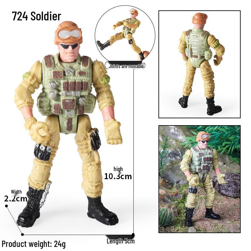 Farmer & Breeder Figure Set - Police Officer, Veterinarian, Plow Worker Toy Ornaments for Kids