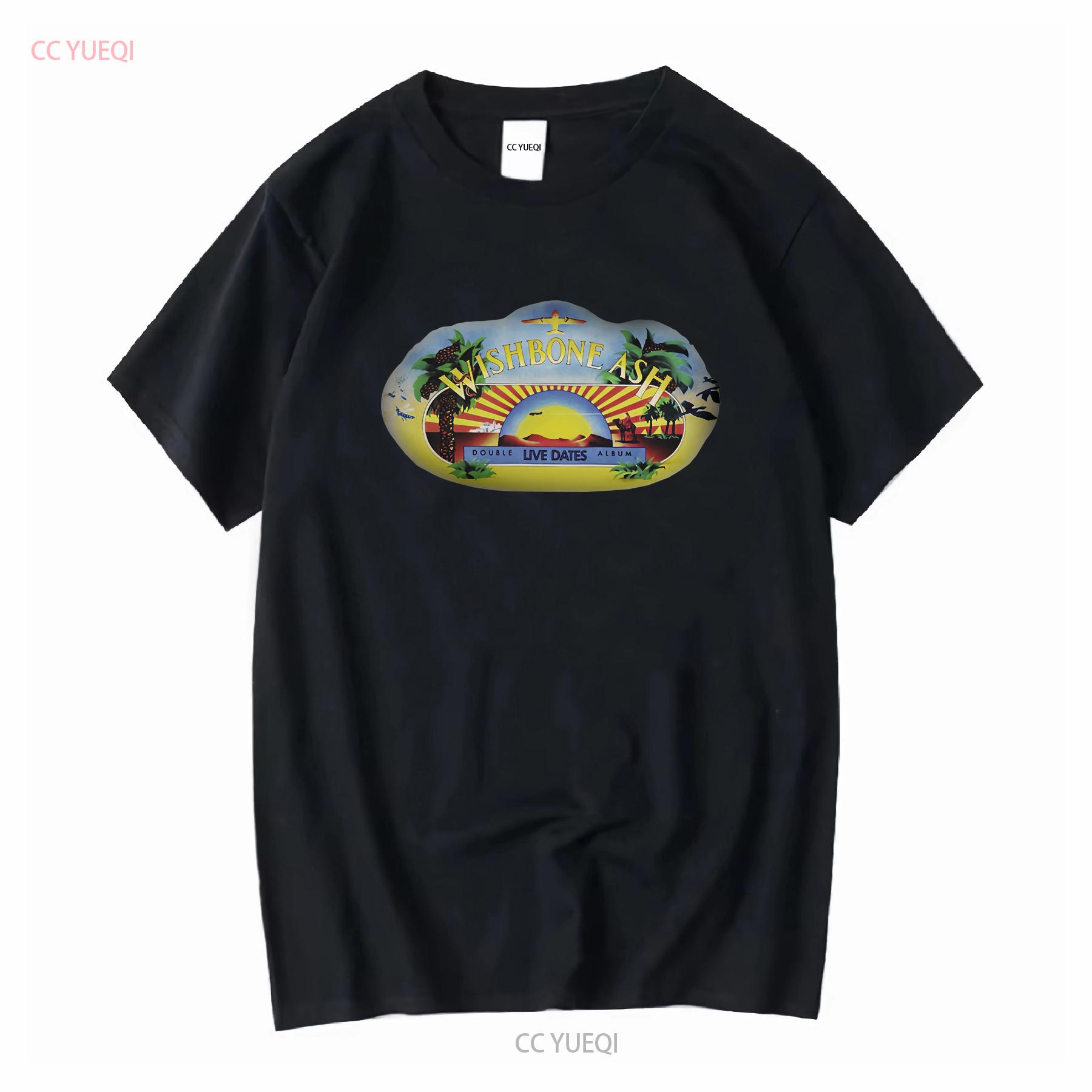 

Wishbone Ash Live Dates T Shirt Black vintage Washed streetwear Comfortable Unisex homme Casual Stretched graphic Stylish 4XL