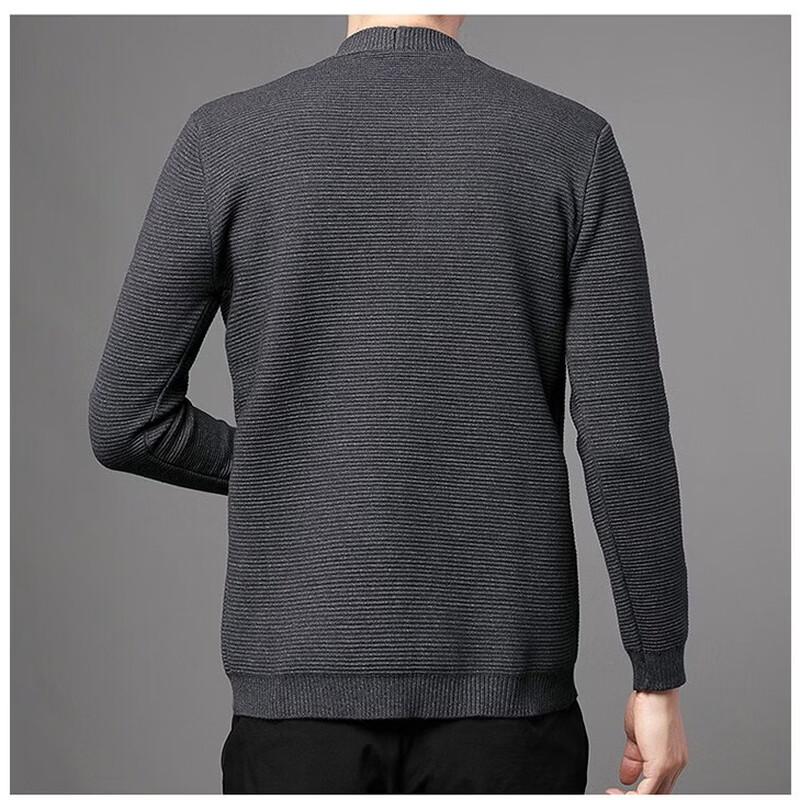 Hengyuanxiang Men's V-Neck Knit Cardigan