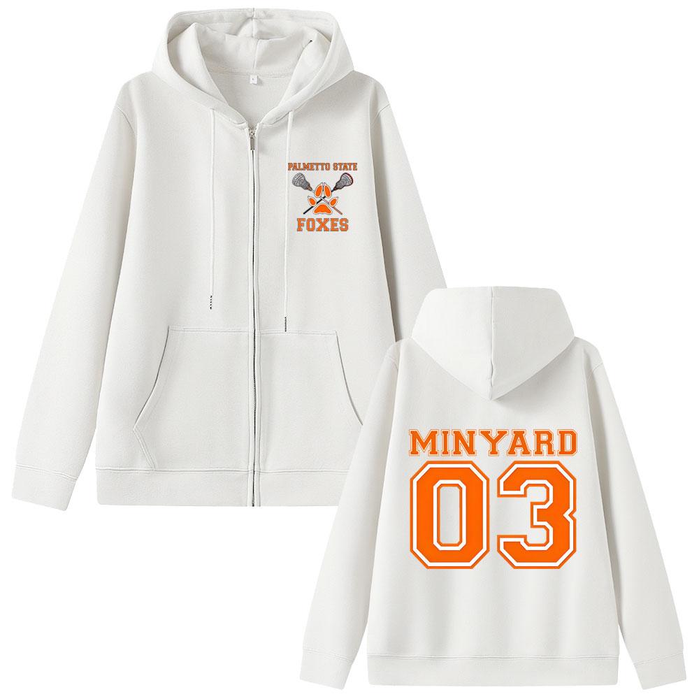 The Game The Foxhole Court Palmetto State Foxes Zipper Hoodie Male Casual Zip Up Jacket Men Women Fashion Oversized Coat