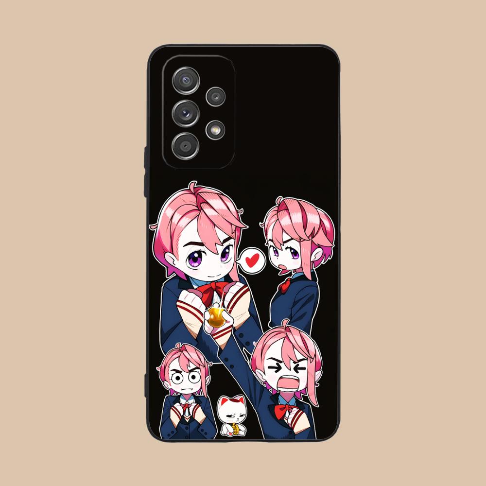 

Dandadan Aira Shiratori Phone Case for Samsung Galaxy A56 55 54 53 52 51 36 35 34 23 16 15 5G Colorful Cover Luxury Pretty Cover Galaxy A51 5G