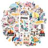 35pcs-50pcs Cute France Stickers Vintage  Stationery Stickers Teacher Reward Stickers For Guitar Laptop Helmet DIY