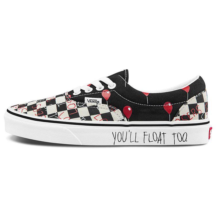 Дом Ужасов x Vans Era IT Унисекс Кроссовки Черный Настоящий Белый VN0A4U39ZPM 42