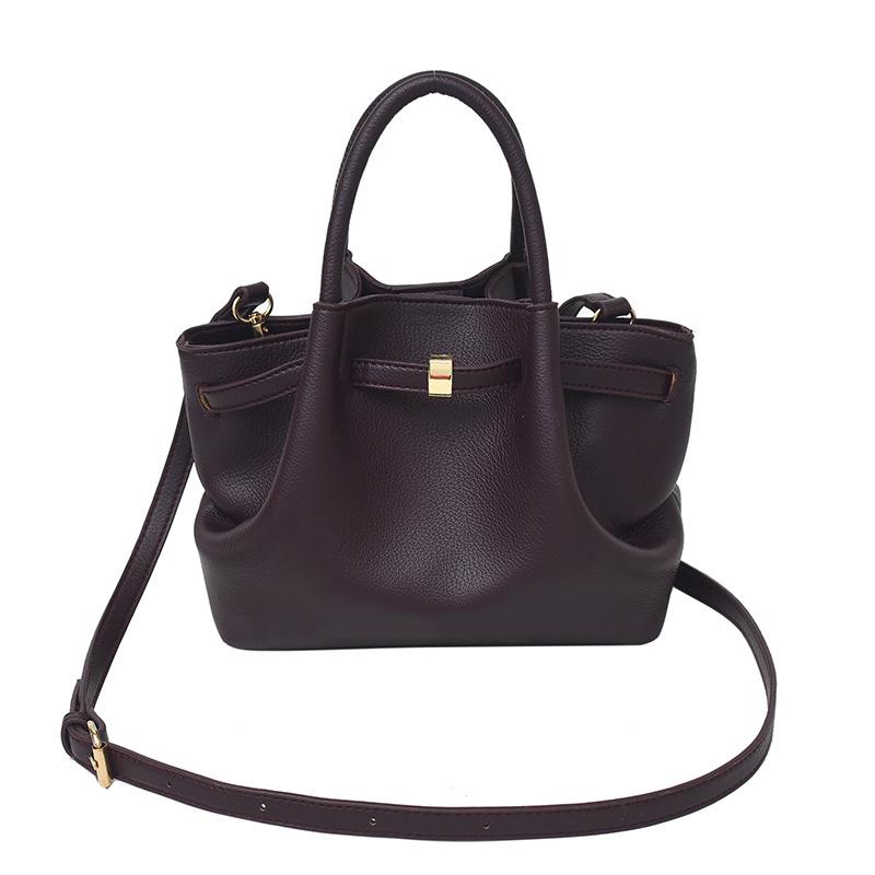 Wholesale Niche Design Pleated Portable Bucket Bag Women's Temperament Commuting Simple Wind High Quality Messenger Bag