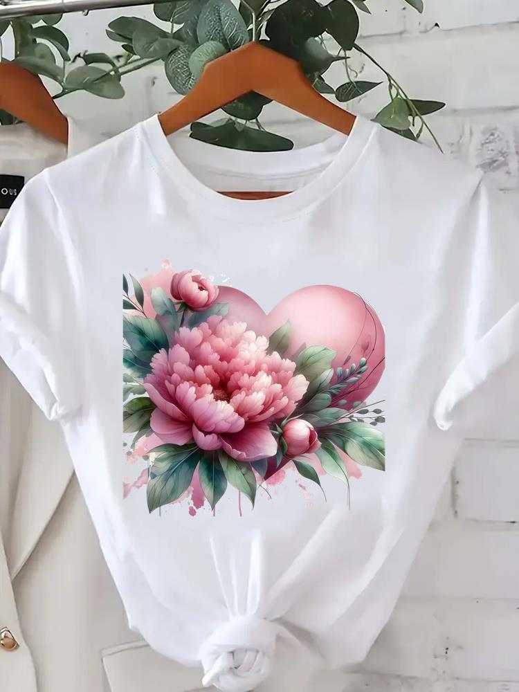 (Asian Size) 90s watercolor butterfly Printed Clothing Female Top Fashion Graphic Short Sleeve T-shirts Casual T Shirt  Lady Women Tee