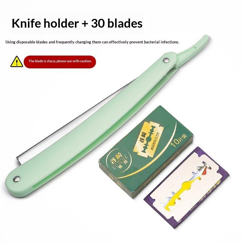 Manual Shaver For Men Barbershop Razor Stainless Steel Shank Is Easy To Use Safety Razor 1Pcs Shaving Razor With Blades