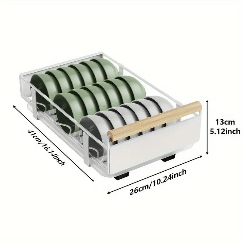 Ausziehbarer Schrank-Aufbewahrungsständer, Geschirrabtropfgestell für Küchenarbeitsplatte, Gewürzregale für Küchenschränke, Haushaltsorganisator und Aufbewahrung