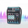 with 48V Phantom Power DJ Console Mixer 4-Channel USB Mixer Durable Audio Mixer