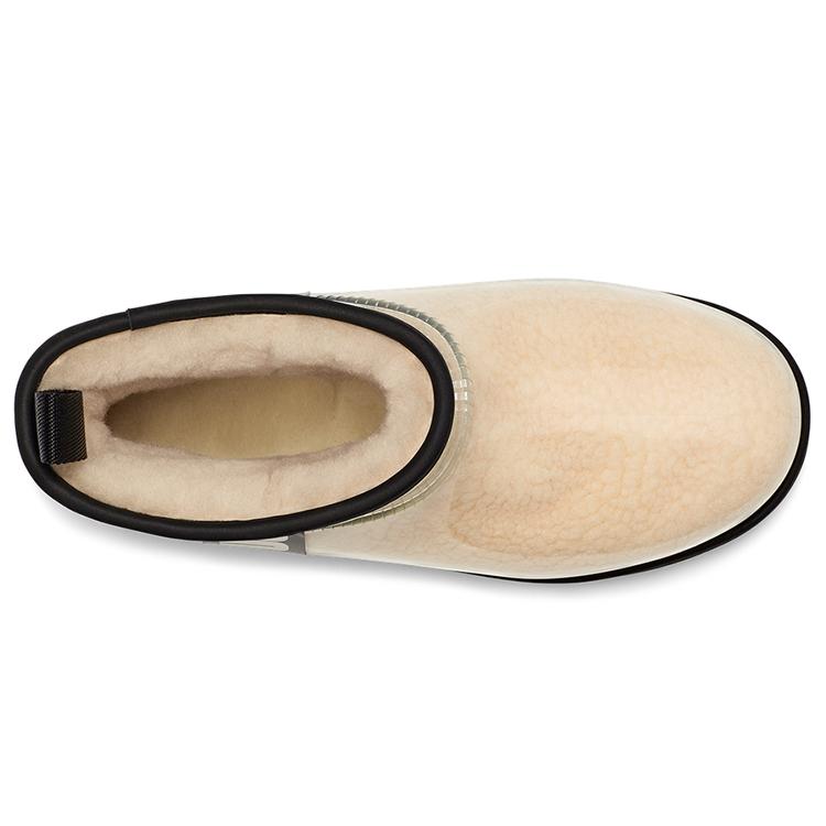 Nye UGG Classic Clear Mini Støvletter Natur Svart Dame 1113190-NBLC