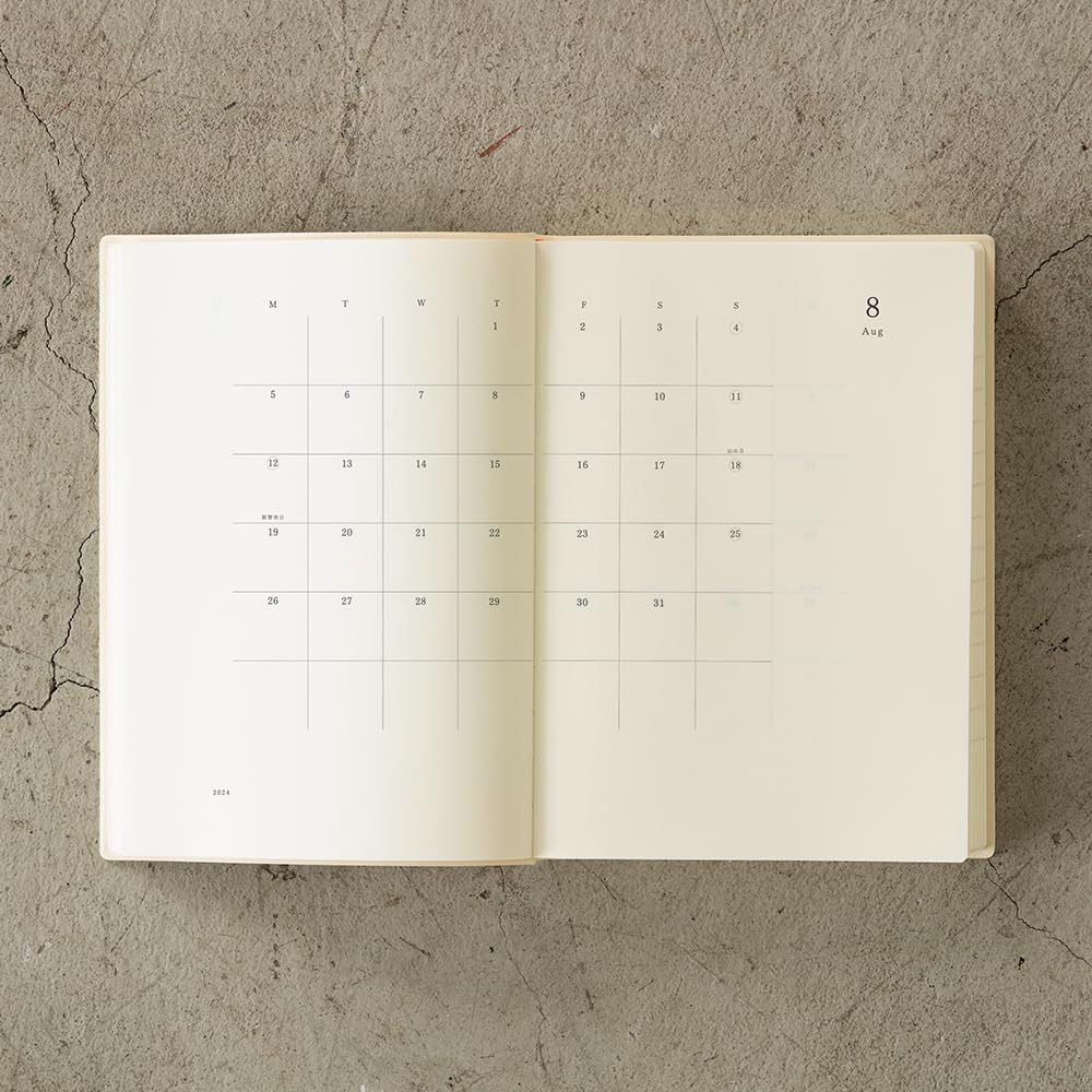 Midori MD Notebook 2024 22276006 December Diary, A5, Daily, (Starts 2023)