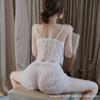 New Sex Underwear Sexy Temptation Women's Transparent Sex Lace European and American Temptation Nightdress Dress Dress 1382